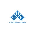 GHP letter logo design on WHITE background. GHP creative initials letter logo concept. GHP letter design