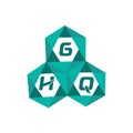 GHQ creative minimalist letter logo. GHQ unique vector initials alphabet letter logo Royalty Free Stock Photo