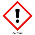 GHS hazard pictogram - CAUTION