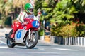 Giacomo Agostini on Mv Agusta Royalty Free Stock Photo