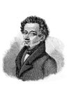 Giacomo Leopardi was an Italian philosopher, poet, essayist, and philologist in the old book the History essays, by V.M. Friche,