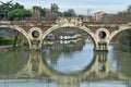 Giacomo Matteotti bridge in Rome, Italy Royalty Free Stock Photo