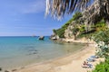 Gialiskari Beach in Corfu Greece Royalty Free Stock Photo