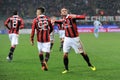 Giampaolo Pazzini celebrates after the goal