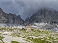 Gianetti chalet in the italian alps Royalty Free Stock Photo