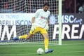 Gianluigi Buffon during the warm up of the Berlusconi Trophy match Milan Juventus