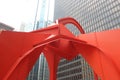 Flamingo sculpture by Alexander Calder, Federal Plaza, Chicago