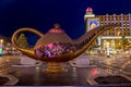 Giant arabic genie bottle Hohhot Night China decoration