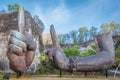 Giant Arms of Garuda Wisnu Kencana at Bali, Indonesia Royalty Free Stock Photo