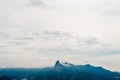 The giant Art Deco statue of Jesus, known as Christ the Redeemer on Corcovado mountain Royalty Free Stock Photo