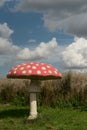 Giant artificial fly agaric at blue sky Royalty Free Stock Photo