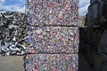 Giant Bales of Crushed Aluminum Cans