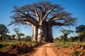 Giant Baobab (Adansonia digitata) - Africa (Generative AI)