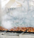 Giant Barbeque Royalty Free Stock Photo