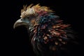 A giant bird with a lions mane. Generative AI