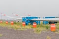 Giant blades used on wind turbines