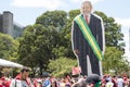 A Giant Blow up Statute of President Lula