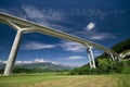 Giant bridge and the alps