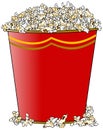 Giant bucket of popcorn