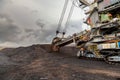 Giant bucket wheel excavator Royalty Free Stock Photo