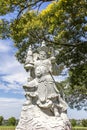 Giant buda, Buddhist Temple, Foz do Iguacu, Brazil. Royalty Free Stock Photo