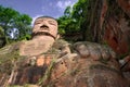 The giant buddah of leshan sichuan province Royalty Free Stock Photo