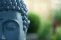 Giant Buddha Head Sculpture Royalty Free Stock Photo