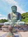 Giant Buddha in Kotoku-in temple at Kamakura Royalty Free Stock Photo