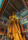 Giant Buddha in Lama Yonghe Temple in Beijing China