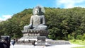 A giant buddha in mount Sorak in south Korea Royalty Free Stock Photo