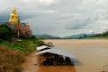 Giant Buddha near Mekong river at Golden Triangle. Sop Ruak, Thailand