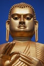 The giant Buddha statue in Dambulla cave temple Royalty Free Stock Photo