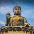 Giant Buddha Statue in Tian Tan Royalty Free Stock Photo