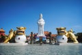 Giant Buddha Statue of Zhongzheng Park in Zhongzheng District, Keelung, Taiwan.