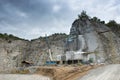 Giant Buddha was carved out of a cliff