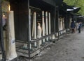 Giant candles of Lourdes sanctuary