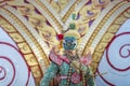 Giant carrying a sword. Ramayana story. The battle of Rama. Thailand Dancing in masked perform a Thai traditional masked ballet