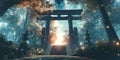 Giant Celestial Gate That Only Opens for the Chosen for Fantasy, Sci-Fi, and Mythical World Design Projects