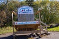 Giant chair for Lovin Lake County tourism provides a photo opportunity for tourists to