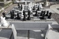 Giant chess game Royalty Free Stock Photo