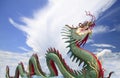 Giant Chinese dragon at WAt Muang, Thailand Royalty Free Stock Photo