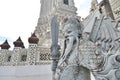 Giant Chinese stone doll decorate in Buddhist temple Wat Arun Royalty Free Stock Photo