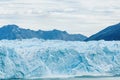 A giant chunk of ice breaking off the magnificent Perito Moreno Glacier in Patagonia, Argentina Royalty Free Stock Photo