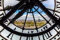 The giant clock of the Musee dOrsay in Paris