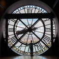 The giant clock of the Musee dOrsay in Paris