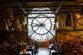 Giant clock of Musee dOrsay, Paris, France