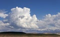 A giant cloud over the mountains of the Great Caucasus.