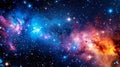 Giant cosmic gas clouds forming in space create pictures of amazing beauty and incomprehensible