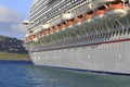 Giant cruise ship in ocean