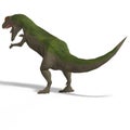 Giant Dinosaur Allosaurus With Clipping Path over Royalty Free Stock Photo